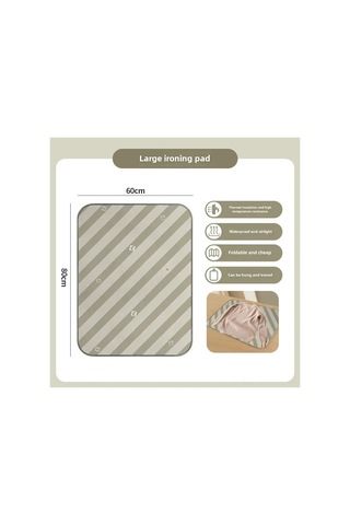 Moveevo Ev İçin Katlanabilir 70x40cm Ütü Pedini, Isı Yalıtımlı Kumaş Ve Isıya Dayanıklı Eldiven İle Kıyafetlerinizi Güvenli Ve Kolay Ütüleyin Kırmızı Daire Orta Boy Diğer