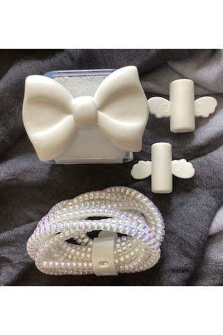 Brokoli Home Apple Uyumlu iPhone 18w/20w Şarj Kılıfı, Şarj Kablosu Örme Aparatı, Kablo Koruyucu Aparatı,kd Diğer