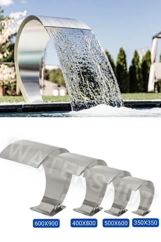 600x900mm Kobra Tip Havuz Şelalesi Et Kalınlığı 1,5mm