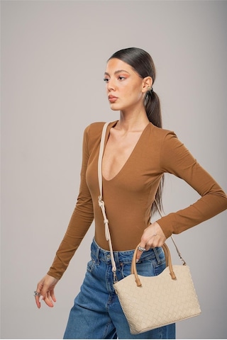 Ççs Kadın Omuz Çantası Ccs17844 Std / Bej Bej