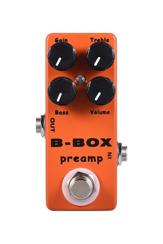 Moskyaudio B-box Elektro Gitar Preamp Overdrive Efekt Turuncu