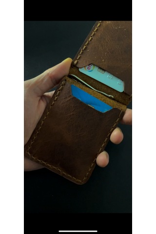 İnfinite Hide Leather Hakiki Deri Para Klipsli Cüzdan Taba