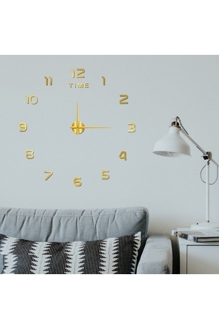 Trendooze Stil Sessiz Saati Renkli Renki Nordic Işıklı Duvar Dekoratif Çok Çok Çalışan Akrilik 40cm - Ep Çok Renki