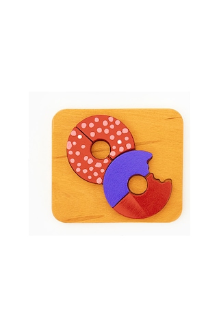 Woodnjoy Donut Üç Boyutlu Ahşap Puzzle
