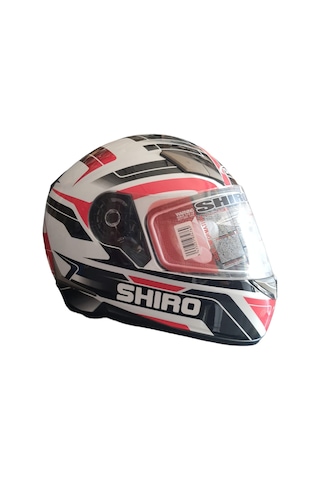 Shiro Sh715 Güneş Vizörlü Kask Beyaz Siyah