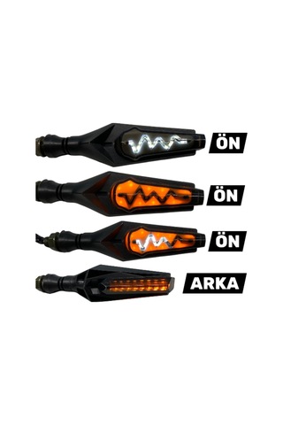 Çift Renk Led Kayan Sinyal Takım Nabız Ylg1093