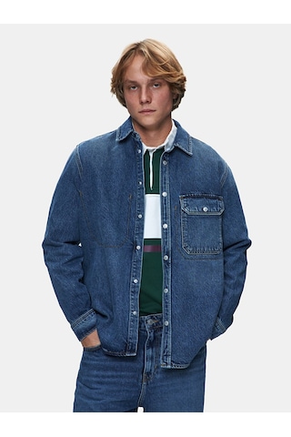 Ltb Aıdan Klasik Kesim Jean Gömlek 010096123815881 55784 Orta Mavi