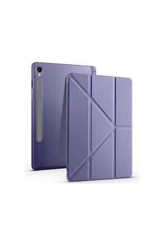 Galaxy Uyumlu Tab S10 Fe Kılıf Tri Folding Kalem Bölmeli Standlı Kılıf Tablet Kılıfı