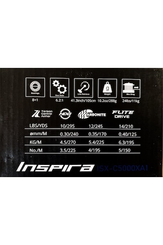 Okuma Inspira Isx-c5000xa1 Gunsmoke 8bb+1rb Olta Makinesi