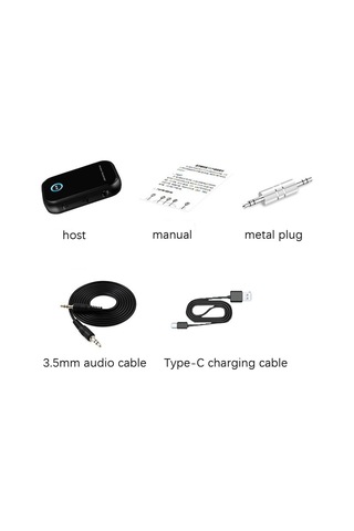 Sones Araç Bluetooth 5.0 Ses Alıcısı 3.5mm Bluetooth Dönüştürücü