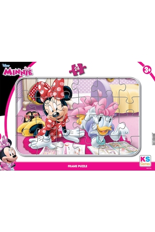 Minnie Mouse 24 Parça Frame Puzzle