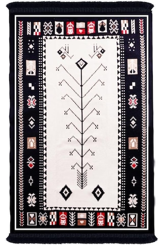 Bigghome Çift Taraflı Kilim, Makinede Yıkanabilir, Modern Desenli, 120 180 Cm, Sa1534a