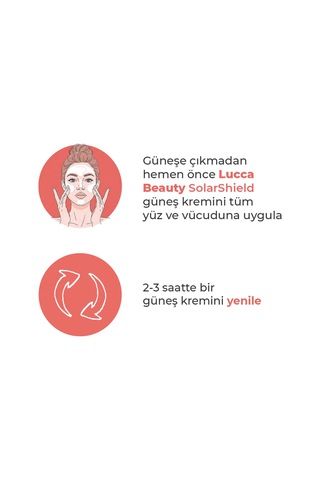 Lucca Beauty Solarshield Güneş Kremi SPF50+ 100 ML