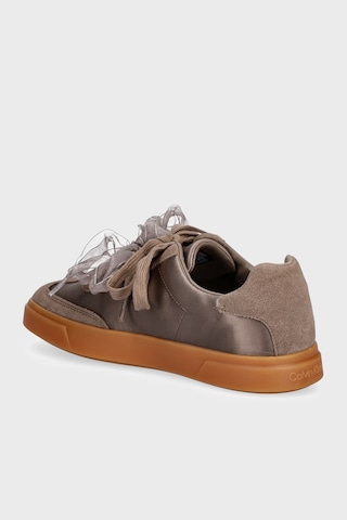 Calvin Klein Logolu Saten Karışımlı Sneaker Ayakkabı Hw0hw032880h0 Bayan Ayakkabı Hw0hw03288 0h0 Pudra