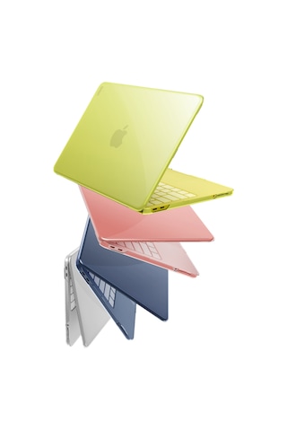 Macbook Neo 13 İnç A3404 Uyumlu Vero Kapak Şeffaf Premium Renk Tonları Ve Klavye Koruyucu 2'li Set Lacivert