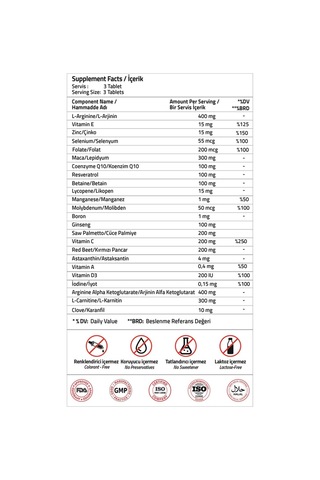 Validus Infer-Male 120 Tablets