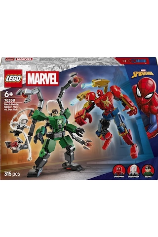 LEGO® ǀ Marvel Robot Savaşı: Örümcek Adam, Doktor Oktopus’a Karşı 76338 - 6 Yaş ve Üzeri Çocuklar için Oyuncak Yapım Seti (315 P)