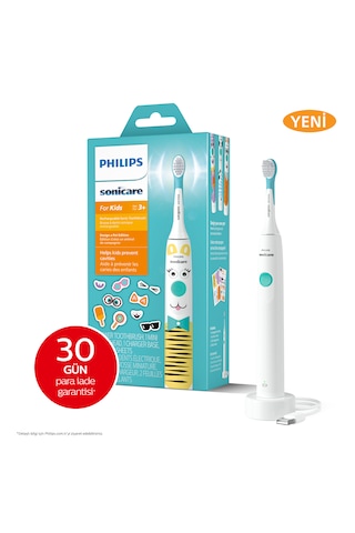 Philips Sonicare For Kids Şarjlı Diş Fırçası Çocuklar Için Sticker Hediyeli / Hassas Sonic Fırça - HX3601/01