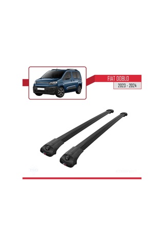 Fiat Doblo 2023 Ve Sonrası İle Uyumlu Ace-1 Ara Atkı Tavan Barı Siyah