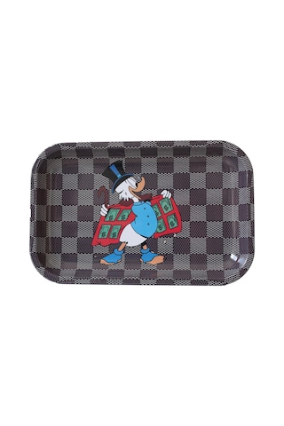 Büyük Metal Tepsi Rich Duck Mor