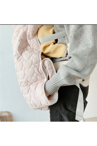 Bebek Arabası Gezi Rüzgar Geçirmez Battaniye - Beyaz