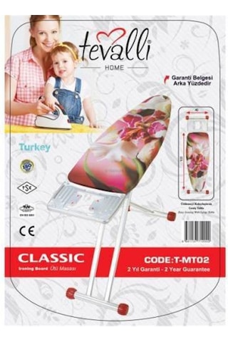 Tevalli Mt02 Classic Ütü Masası 122x42cm