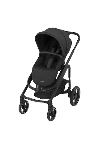 Maxi Cosi Plaza+ Ekstra Portbebeli Seyahat Sistem Olabilen Tek Elle Katlanabilen Doğumdan Itibaren Kullanılabilen Bebek Arabası Essential Black