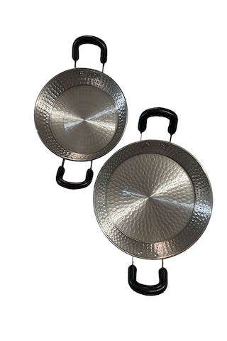 Mobilreyon Alüminyum 2'li Tava Seti, Kamp Piknik Tavası 18-20 Cm