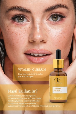 Vitanova Vitamin C Serum 30 ML + Leke Karşıtı Güneş Kremi SPF50+ 50 ML