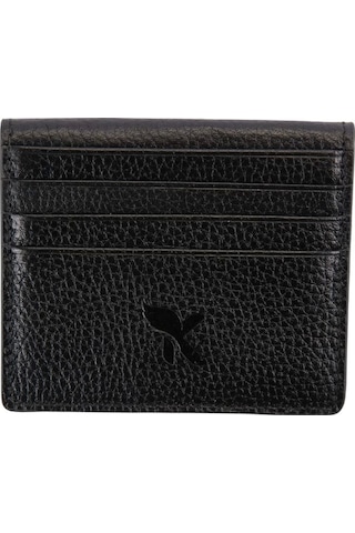 Karalı Hakiki Deri Kartlık Siyah K593-1 Siyah