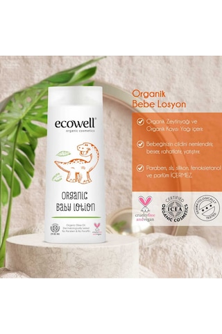 Ecowell Organik Bebek Losyonu 2 Adet 2x300 ml