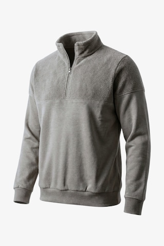 Manta 1/2 Zip Erkek Sweatshirt-31748 Gri