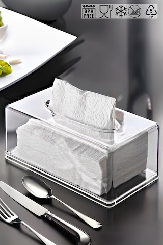 Clear Peçete Organizeri Peçetelik Şeffaf