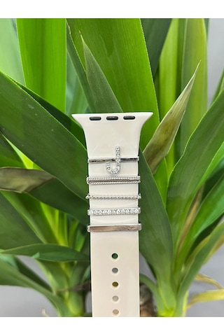Apple Uyumlu Watch Kordon Aksesuarı Charm Set J Harfi