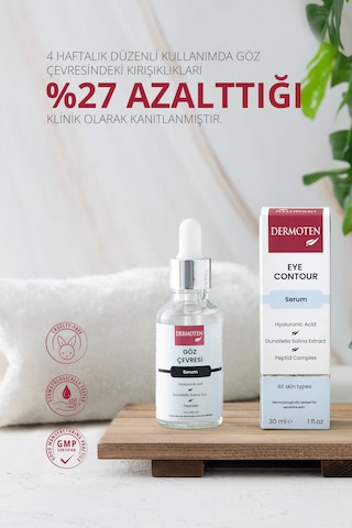 Göz Çevresi, Hyaluronik Asit Ve Dunaliella Salina Özlü Göz Çevresi Bakım Serumu 30 Ml