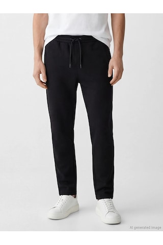 LC Waikiki Southblue Siyah Standart Kalıp Erkek Eşofman Altı New Black