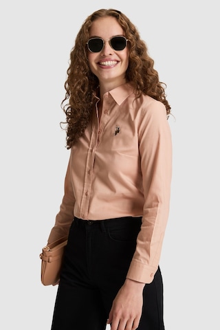 U.S. Polo Assn. Kadın Pembe Uzun Kollu Basic Gömlek 50329503 Vr172 Rose Gold