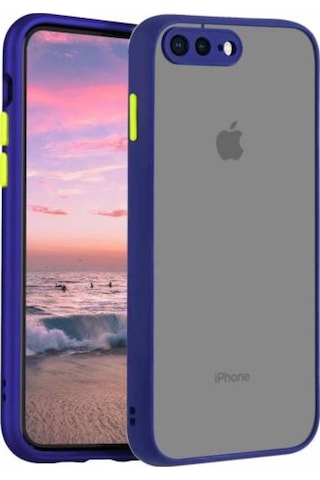 Apple Uyumlu iPhone 8 Plus Kilif Lens Korumali Mat Silikon Kapak 449248205