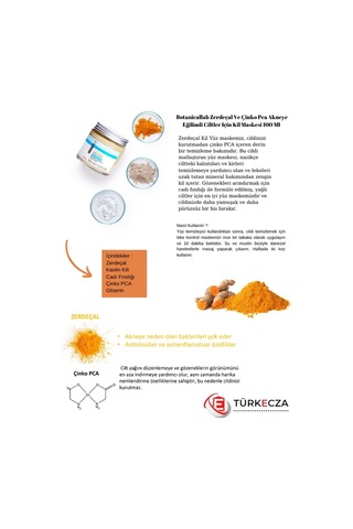 Botanical Lab Hint Kili ve Salisilik Asit Köpürmeyen Yüz Yıkama Jeli 150 ML + Zerdeçal Leke Kontrolü Kil Maskesi 100 ML