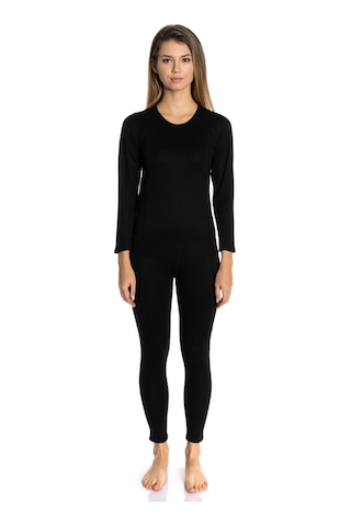 Thermal Uzun Kol Takım Siyah Siyah