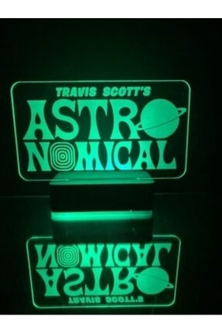 Travis Scott Astro Nomical 16 Renk Gece Lambası