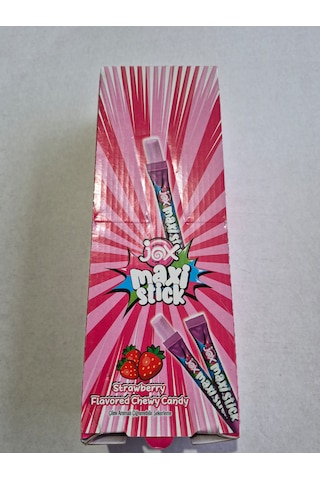 Jox Maxi Stick Çilek Aromalı Çiğnenebilir Şeker 24 Adet