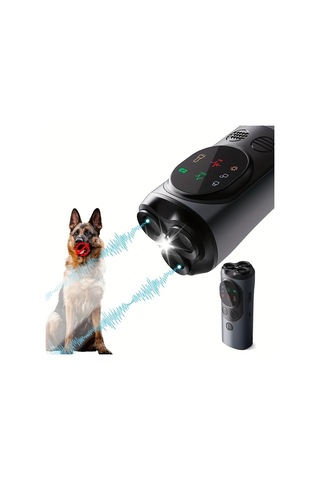 Willowhaven Gri Ultrasonic Köpek Eğitim Cihazı Led Ekran 3 Başlı Usb Şarj 15 35hz