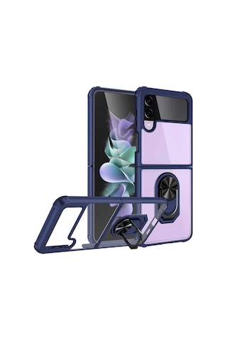 Samsung Uyumlu Galaxy Z Flip 3 Kılıf Zore Mola Kapak Lacivert