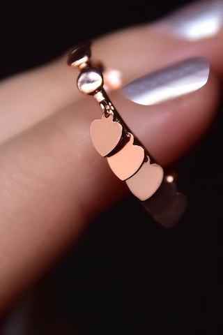 Papatya Silver 925 Ayar Gümüş Rose Kaplama Kalp Pul Shakira Halka Küpe
