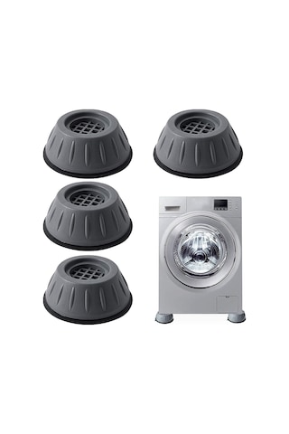 4 Adet Gürültü Önleyici Beyaz Eşya Altlığı Çamaşır Makinesi