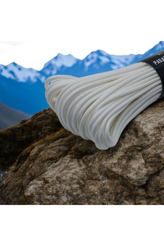 Polyester Paracord İp 4 Mm Beyaz Renk 30 Metre