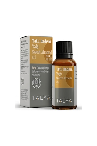 Talya Soğuk Sıkım %100 Saf ve Doğal Tatlı Badem Yağı 20 ML