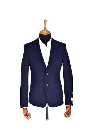 Erkek Tek Spor Ceket Çift Yırtmaçlı Gofre Bgl-st03587 001