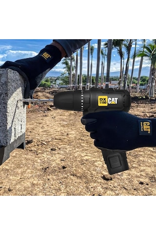 Cat DX1160 12V 2.0AH Li-ion Çift Akülü Darbeli Matkap + DA01901 32 Parça Aksesuar Seti